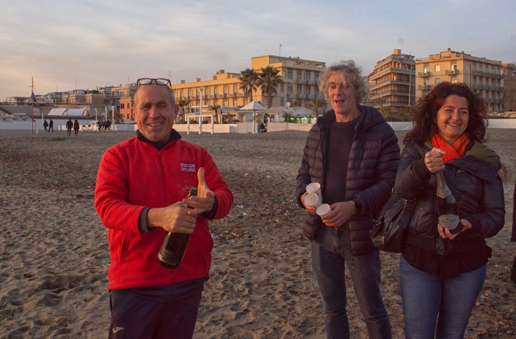 Il brindisi al tramonto di Capodanno